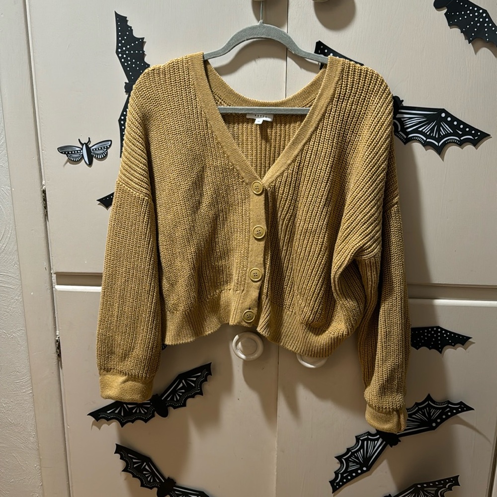 VETTA Mustard Yellow Women's Sweater
